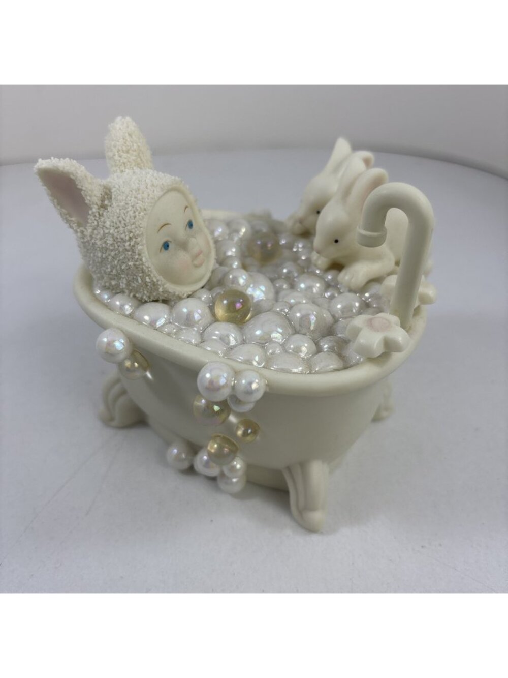 Department 56 Snowbunnies Bunny Bubbles Bubble Bath Fun